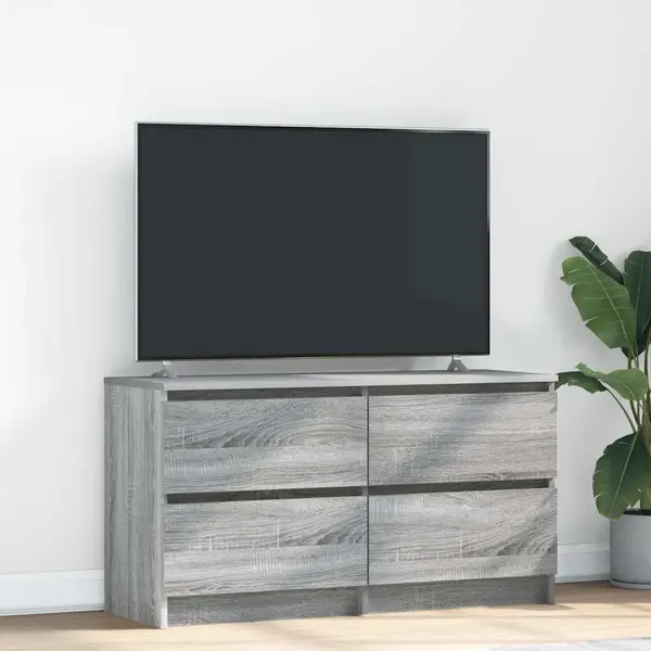 Gossi comoda tv, gri sonoma, 100x35x54 cm, lemn compozit