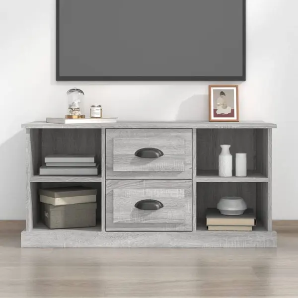 Gossi comoda tv, gri sonoma, 99,5x35,5x48 cm, lemn prelucrat