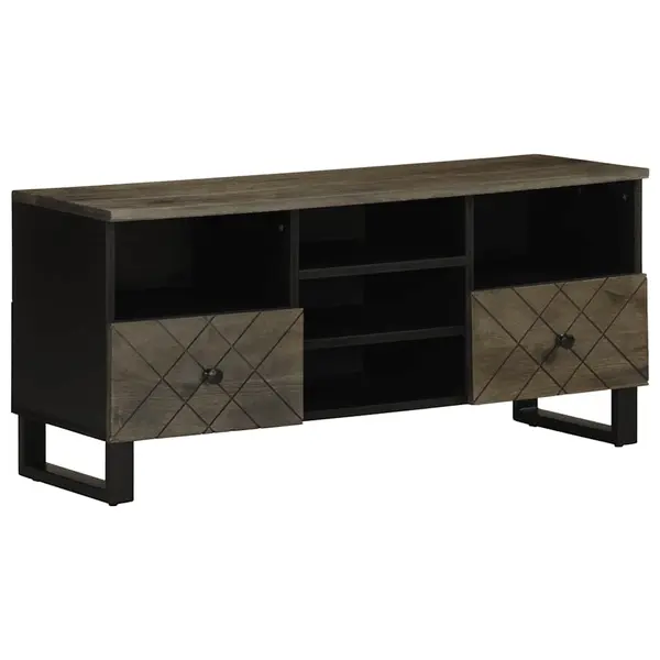 Gossi comoda tv, negru, 100x33x46 cm, lemn masiv de mango