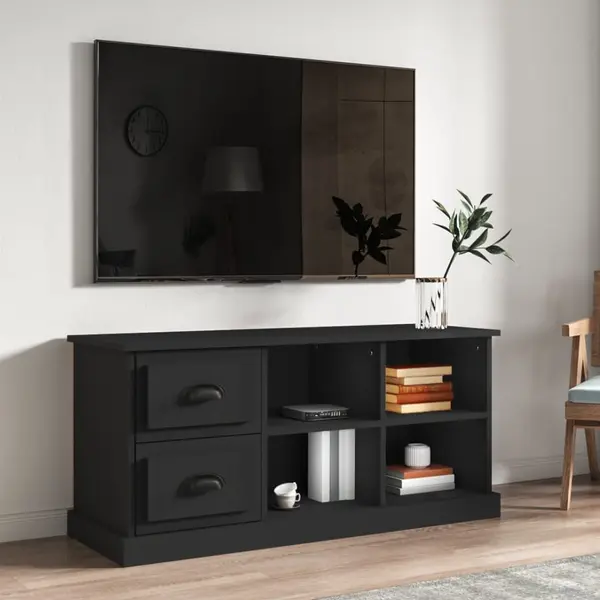 Gossi comoda tv, negru, 102x35,5x47,5 cm, lemn prelucrat