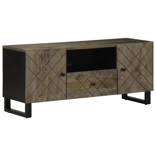 Gossi comoda tv, negru, 105x33x46 cm, lemn masiv de mango
