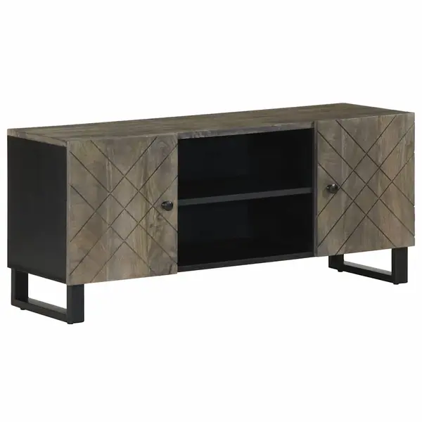 Gossi comoda tv, negru, 105x33x46 cm, lemn masiv de mango