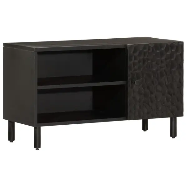 Gossi comoda tv, negru, 80x31x46 cm, lemn masiv de mango