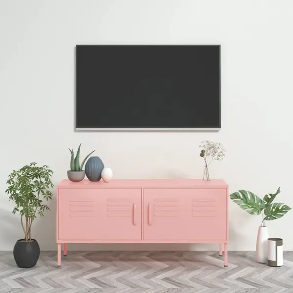 Gossi comoda tv, roz, 105x35x50 cm, otel