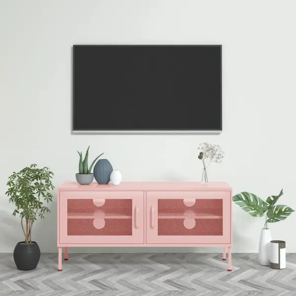 Gossi comoda tv, roz, 105x35x50 cm, otel