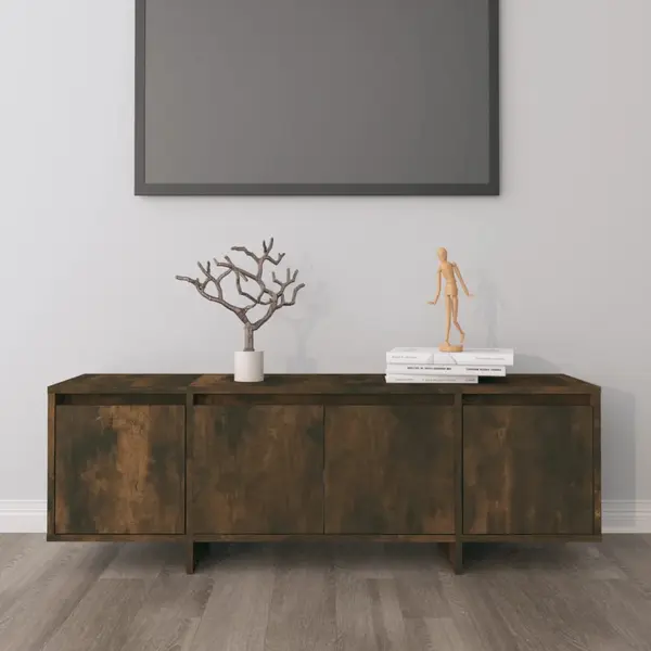 Gossi comoda tv, stejar afumat, 120x30x40,5 cm, pal