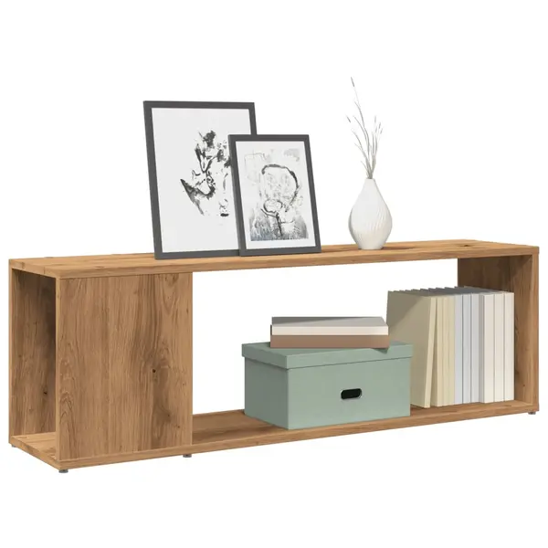 Gossi comoda tv, stejar artizanal, 100x24x32 cm, lemn prelucrat