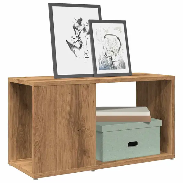 Gossi comoda tv, stejar artizanal, 60x24x32 cm, lemn compozit