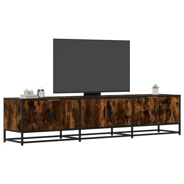 Gossi comoda tv, stejar fumuriu, 180x35x41 cm, lemn prelucrat