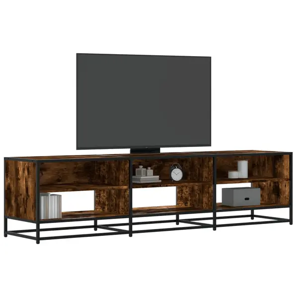 Gossi comoda tv, stejar fumuriu, 180x40x46 cm, lemn prelucrat