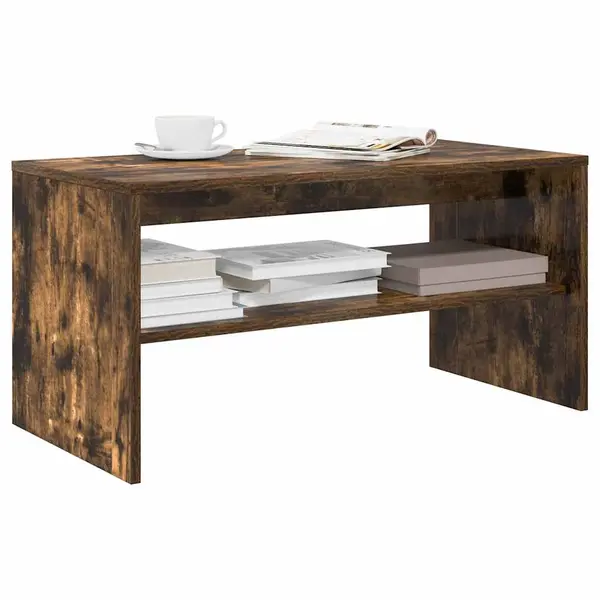 Gossi comoda tv, stejar fumuriu, 80x40x40 cm, lemn prelucrat