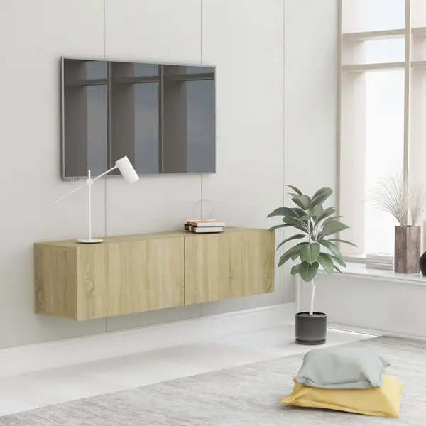 Gossi comoda tv, stejar sonoma, 120 x 30 x 30 cm, lemn prelucrat