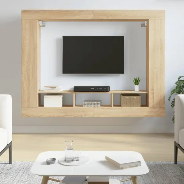 Gossi comoda tv, stejar sonoma, 152x22x113 cm, lemn compozit