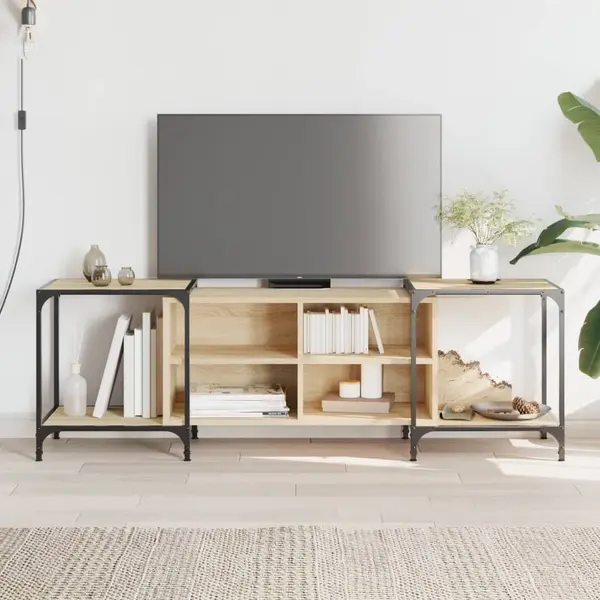 Gossi comoda tv, stejar sonoma, 153x37x50 cm, lemn prelucrat