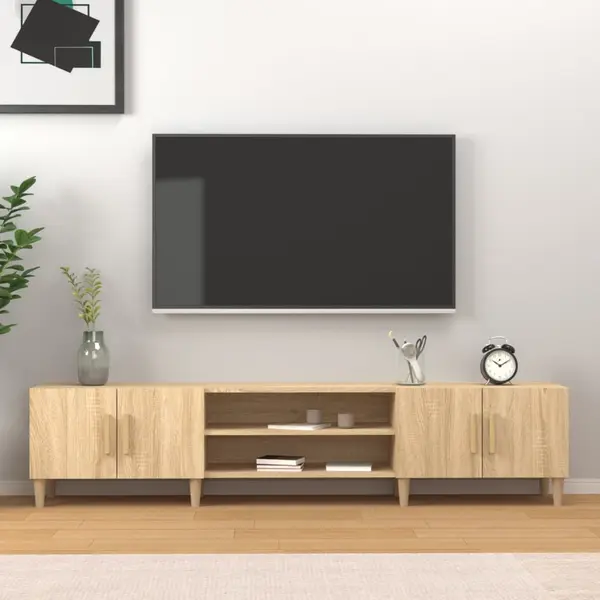 Gossi comoda tv, stejar sonoma, 180x31,5x40 cm, lemn prelucrat