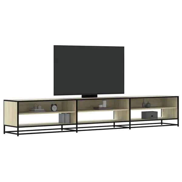 Gossi comoda tv, stejar sonoma, 270x40x46 cm, lemn prelucrat