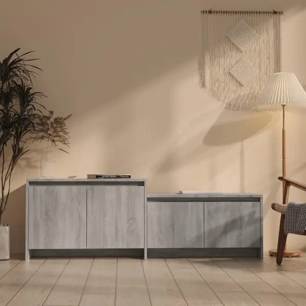 Gossi comoda tv, stejar sonoma gri, 146,5x35x50 cm, pal
