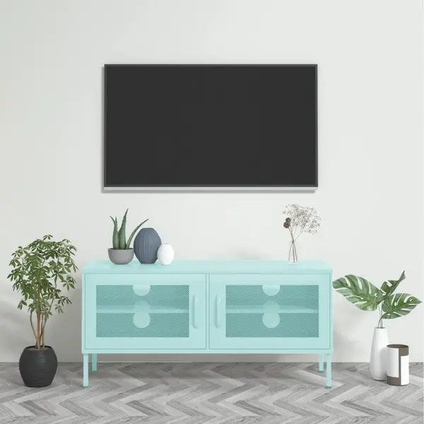 Gossi comoda tv, verde menta, 105x35x50 cm, otel