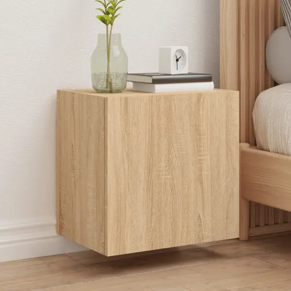 Gossi comode tv de perete, 2 buc., stejar sonoma, 40,5x30x40 cm, lemn