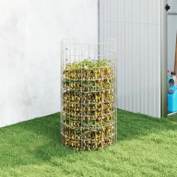 Gossi compostor de gradina, Ø50x100 cm, otel galvanizat