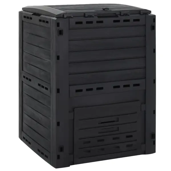 Gossi compostor de gradina, negru, 280 l, polipropilena