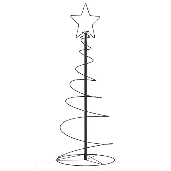 Gossi con de lumina pentru brad de craciun 80 led-uri alb cald 120 cm