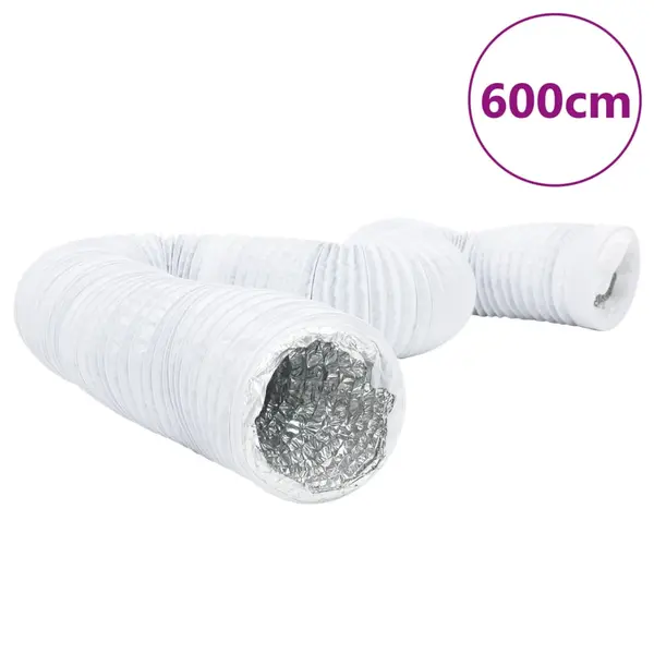 Gossi conducta de ventilatie, 6 m, Ø10 cm, aluminiu si pvc
