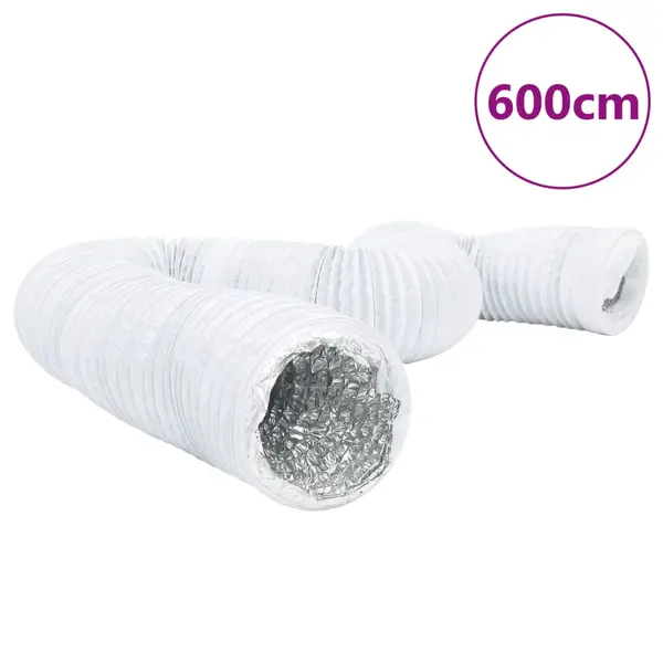 Gossi conducta de ventilatie, 6 m, Ø20 cm, aluminiu si pvc