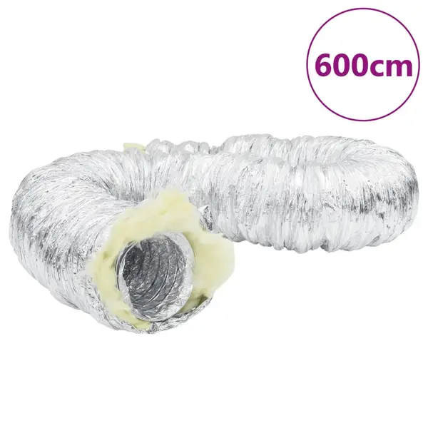 Gossi conducta de ventilatie izolata, 6 m, Ø15 cm, aluminiu