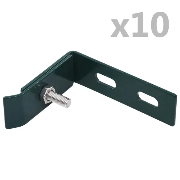 Gossi conector de colt de perete, 10 seturi, verde