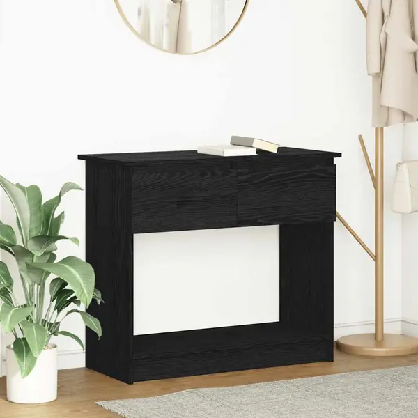 Gossi consola cu sertare negru 85,5x38,5x74,5 cm