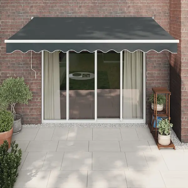 Gossi copertina automata retractabila, antracit, 3,5x2,5 m