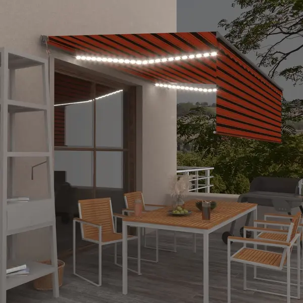Gossi copertina automata stor led senzor vant portocaliu&maro 4,5x3 m