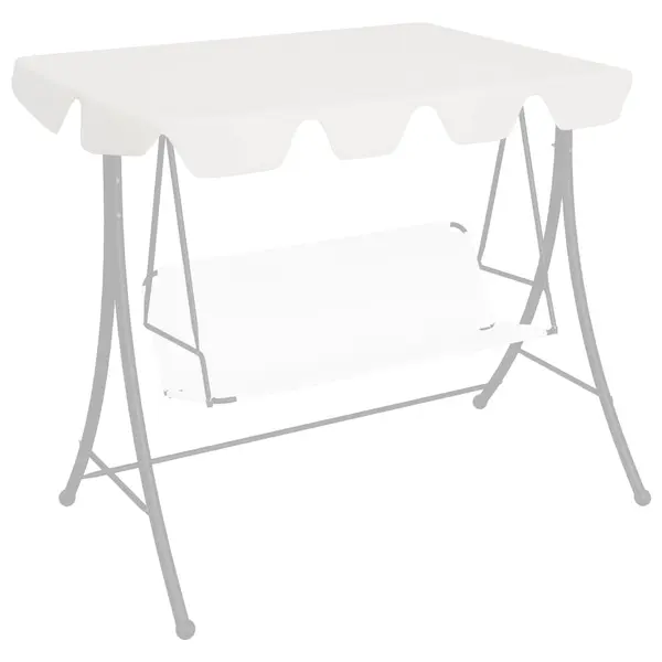 Gossi copertina de rezerva leagan gradina, alb, 150/130x105/70 cm
