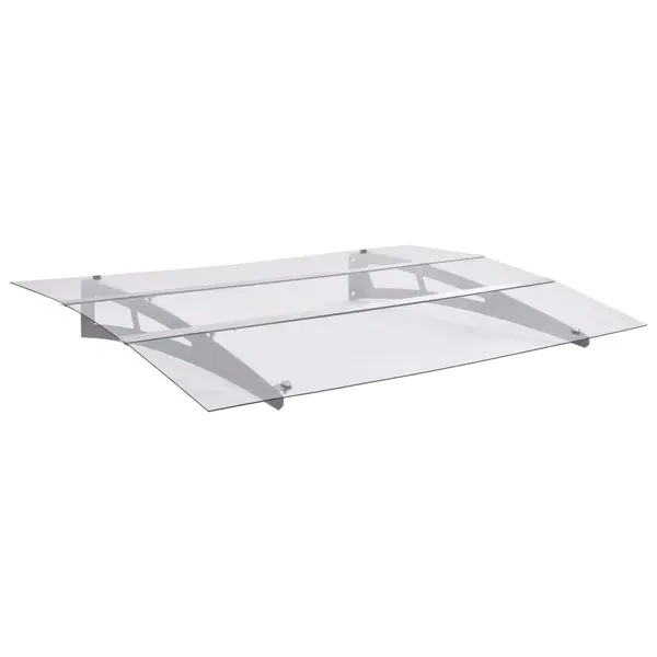 Gossi copertina de usa argintiu si transparent 120x90 cm policarbonat