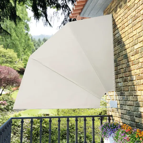 Gossi copertina laterala pliabila de balcon, crem, 210x210 cm