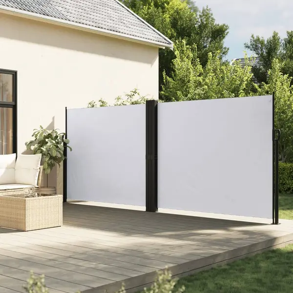 Gossi copertina laterala retractabila, alb, 180x1000 cm