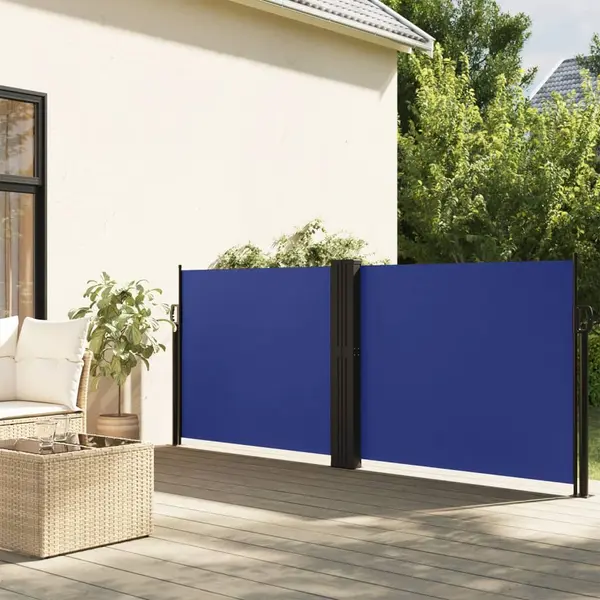 Gossi copertina laterala retractabila, albastru, 100 x 1000 cm