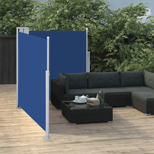 Gossi copertina laterala retractabila, albastru, 100 x 600 cm