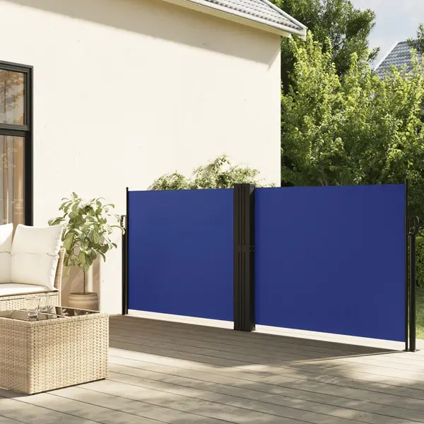 Gossi copertina laterala retractabila, albastru, 120x1200 cm