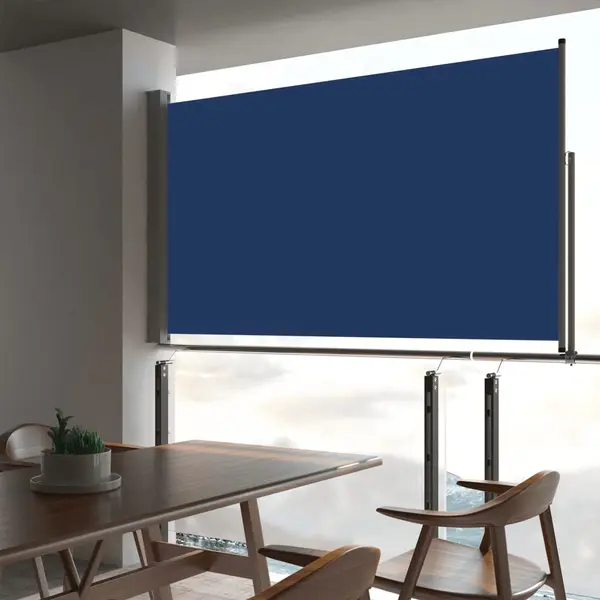 Gossi copertina laterala retractabila, albastru, 140 x 300 cm