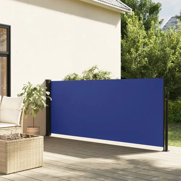 Gossi copertina laterala retractabila, albastru, 140x600 cm