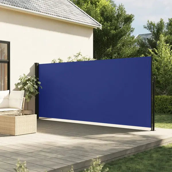 Gossi copertina laterala retractabila, albastru, 160 x 600 cm