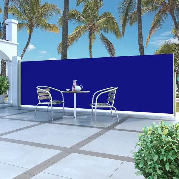 Gossi copertina laterala retractabila, albastru, 160x500 cm