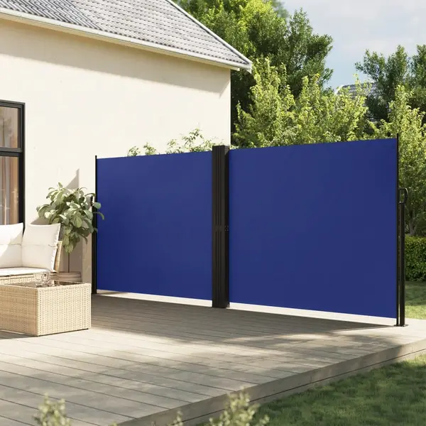 Gossi copertina laterala retractabila, albastru, 180x1000 cm