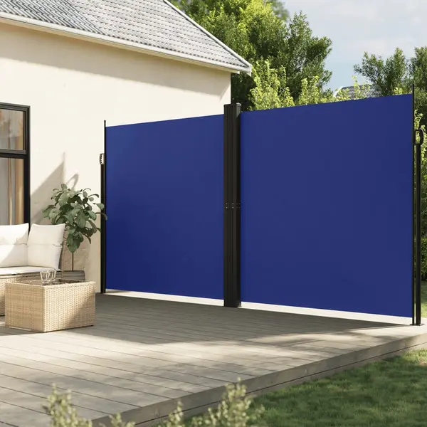 Gossi copertina laterala retractabila, albastru, 220x1000 cm