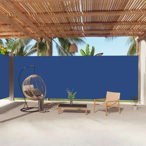 Gossi copertina laterala retractabila, albastru, 220x1000 cm