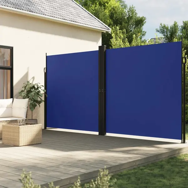Gossi copertina laterala retractabila, albastru, 220x1200 cm