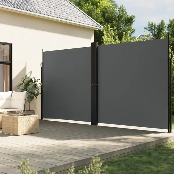 Gossi copertina laterala retractabila, antracit, 200x600 cm