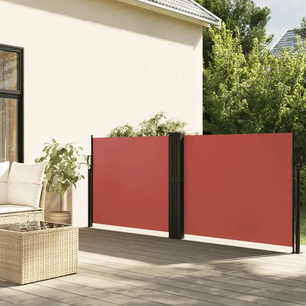 Gossi copertina laterala retractabila, caramiziu, 120 x 1000 cm